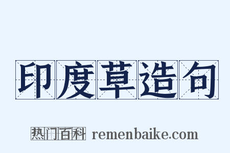 印度草造句是什么意思的图片